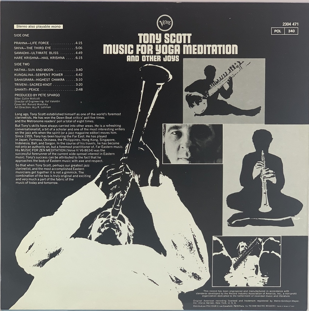 Tony Scott - Music For Yoga Meditation and Other Joys