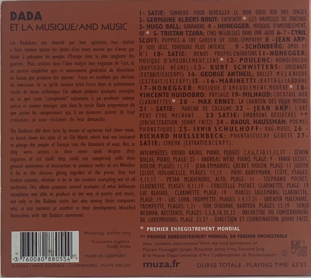 V/A – Dada Et La Musique (CD usado)