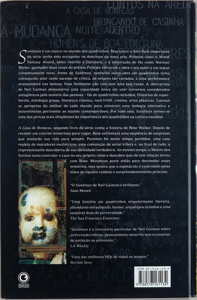 Sandman: Casa de Bonecas - Volume 2-Neil Gaiman (Livro usado)