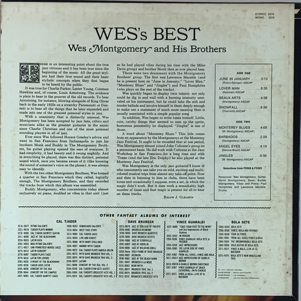 Wes Montgomery - Wes' Best