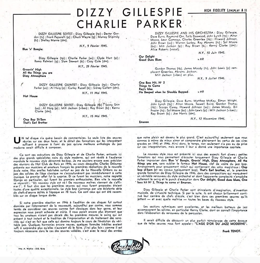 Dizzy Gillespie And His Original Orchestra (usado)