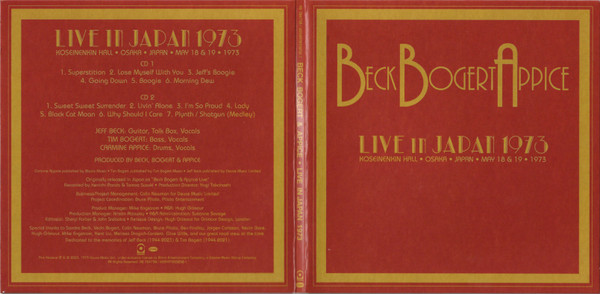 Beck, Bogert & Appice – Live In Japan 1973 / Live In London 1974