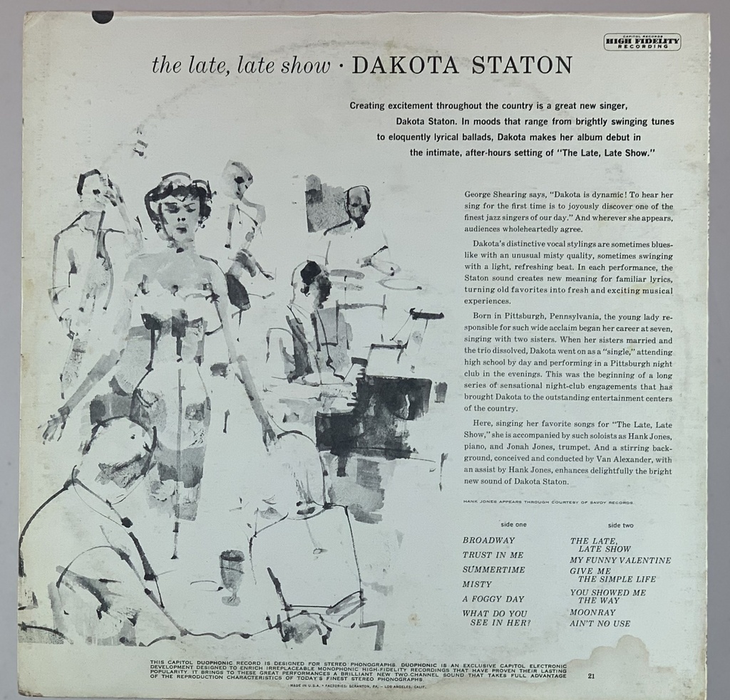 Dakota Staton - The Late Show (LP usado)