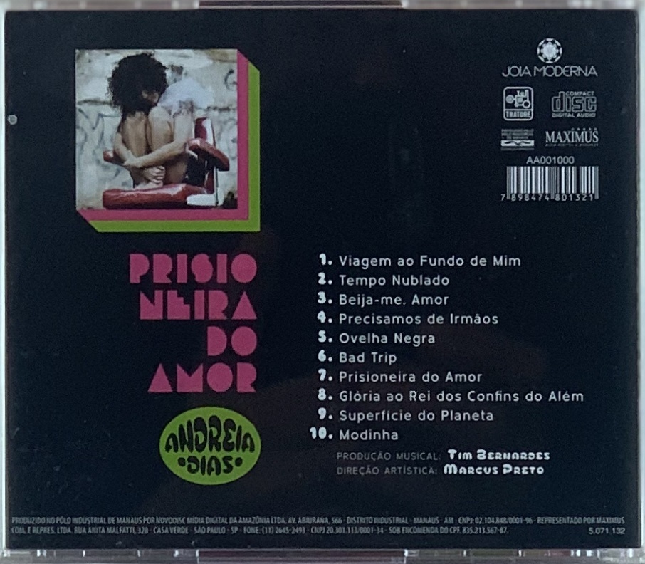 Andreia Dias – Prisioneira do Amor (CD usado)