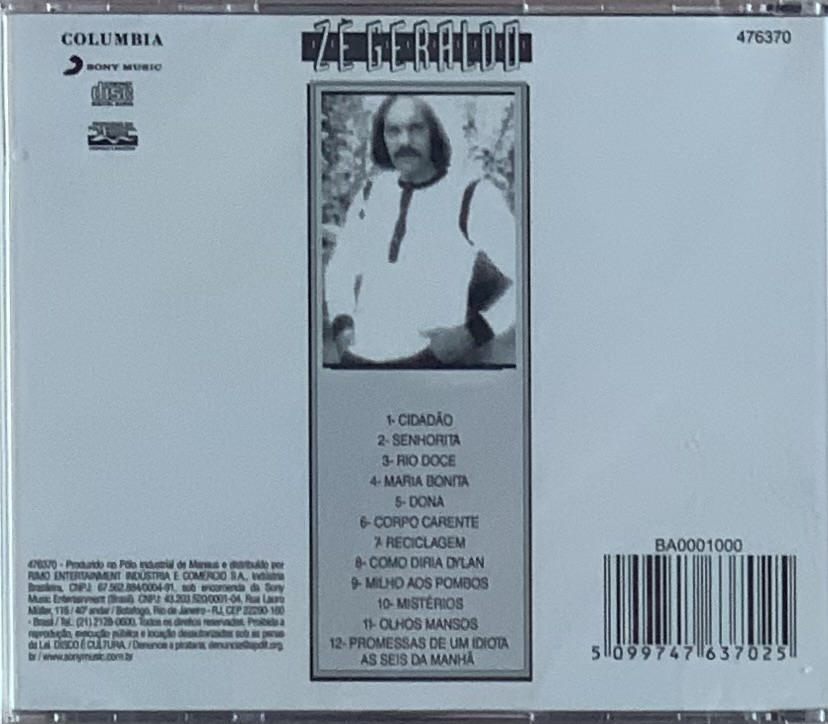 Zé Geraldo – Zé Geraldo (CD novo)