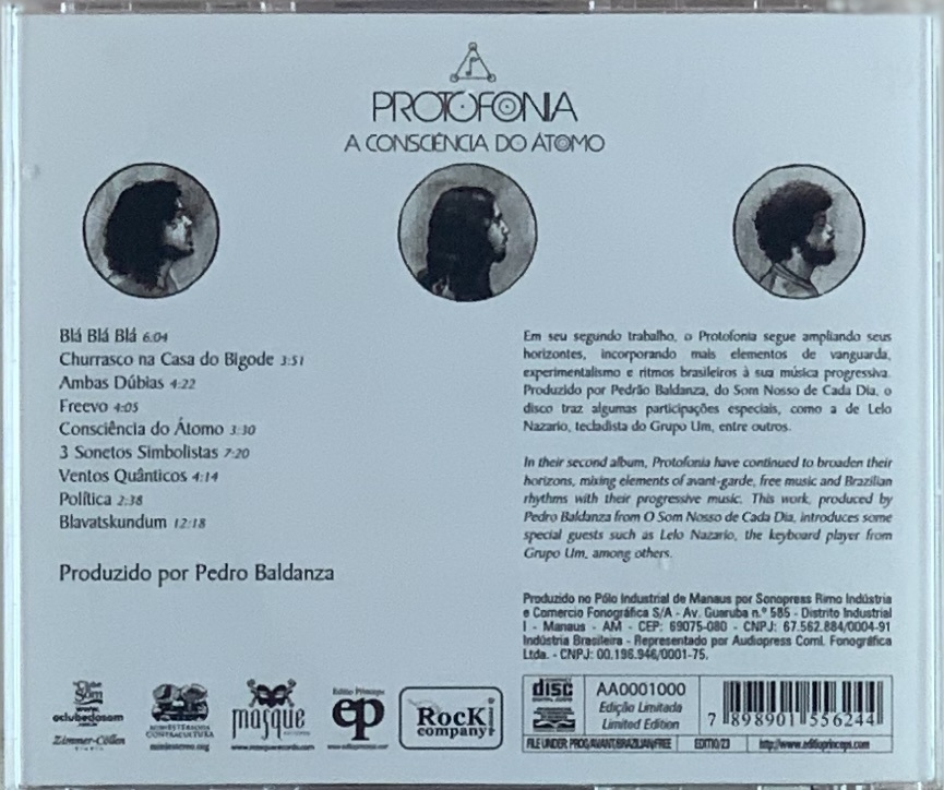 Protofonia – A Consciência Do Átomo (CD usado)