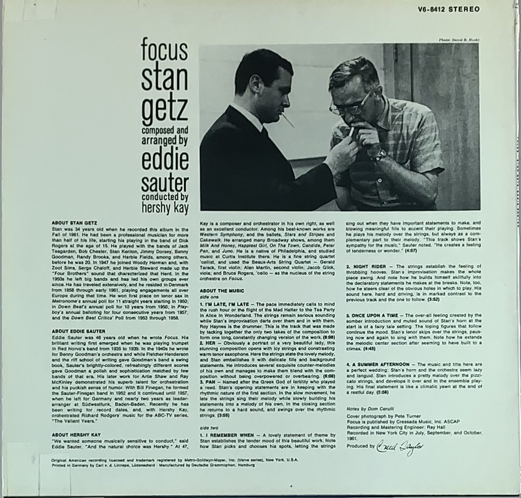 Stan Getz / Eddie Sauter – Focus (LP usado)