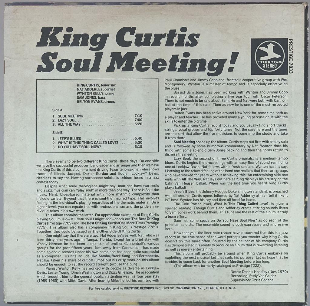 King Curtis – Soul Meeting! (LP usado)