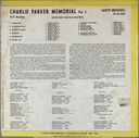 Charlie Parker – Memorial Vol. III (LP usado)