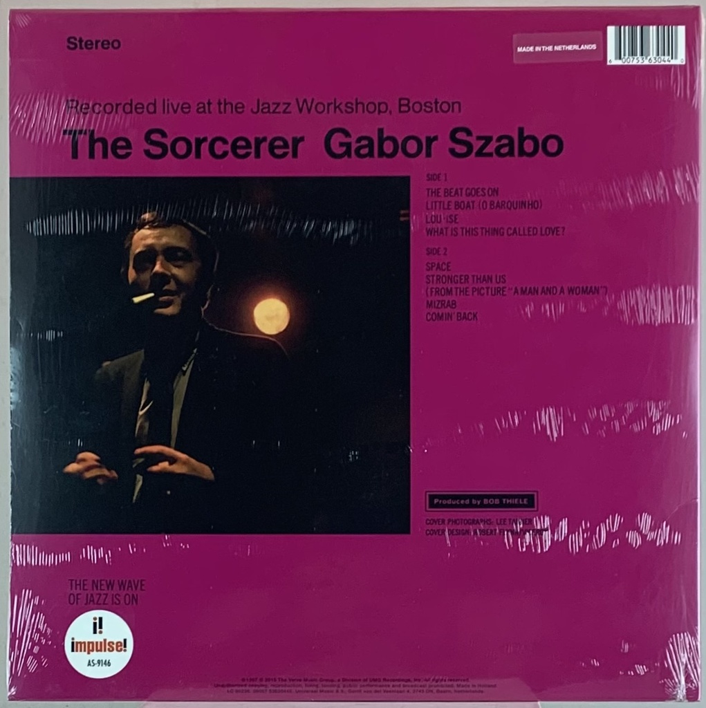 Gabor Szabor - The Sorcerer (gatefold) (novo/lacrado)