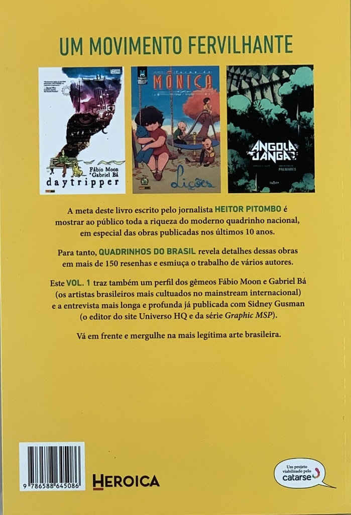 Quadrinhos do Brasil - Heitor Pitombo Vol 1 (Livro novo)