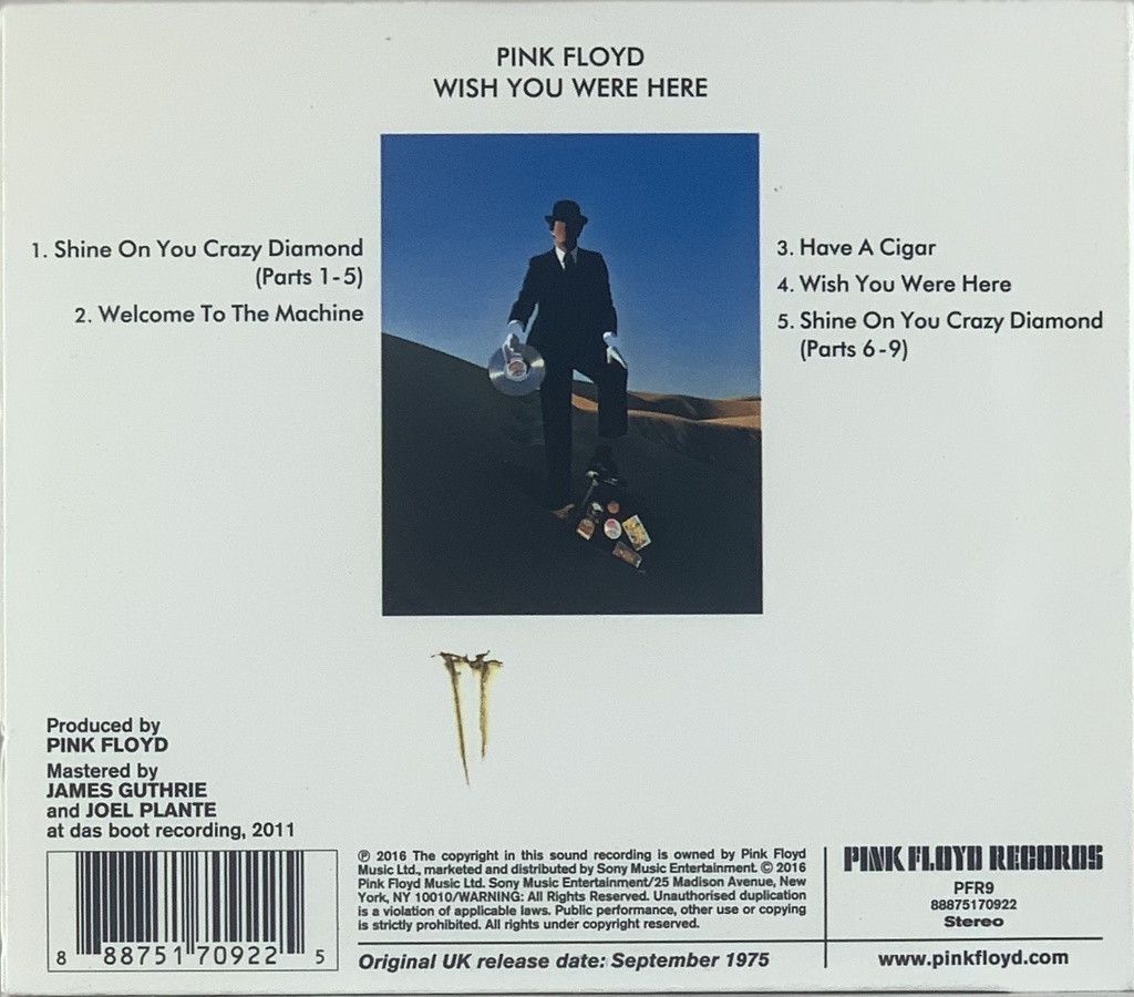 Pink Floyd – Wish You Were Here (CD usado)