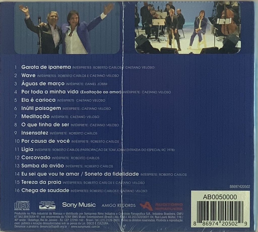 Roberto Carlos e Caetano Veloso (CD novo)