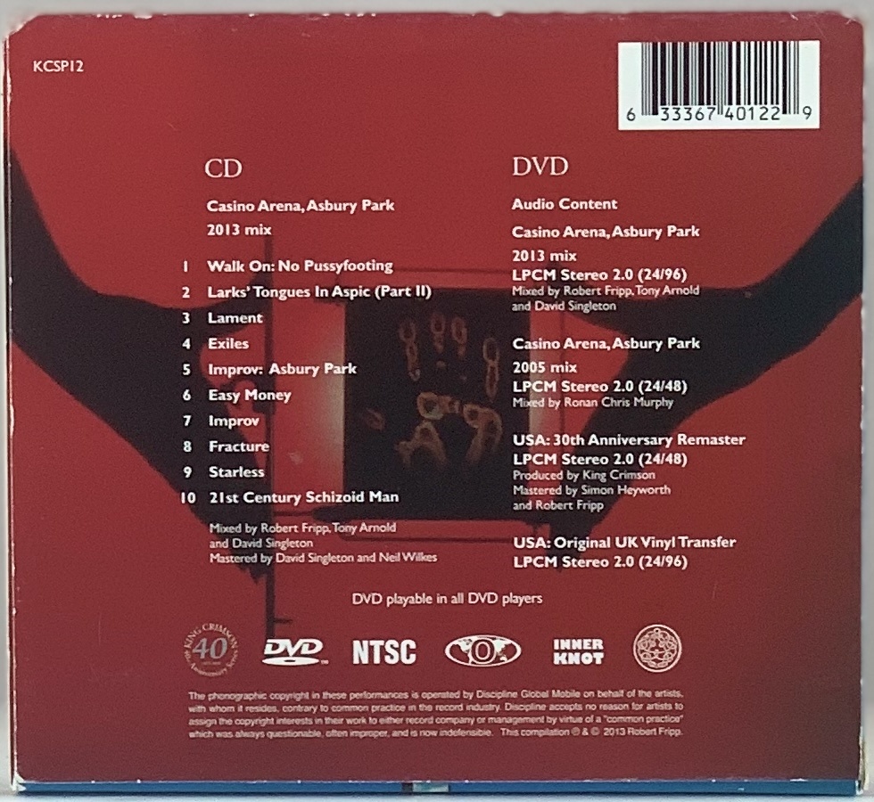 King Crimson – USA (CD+DVD usado)