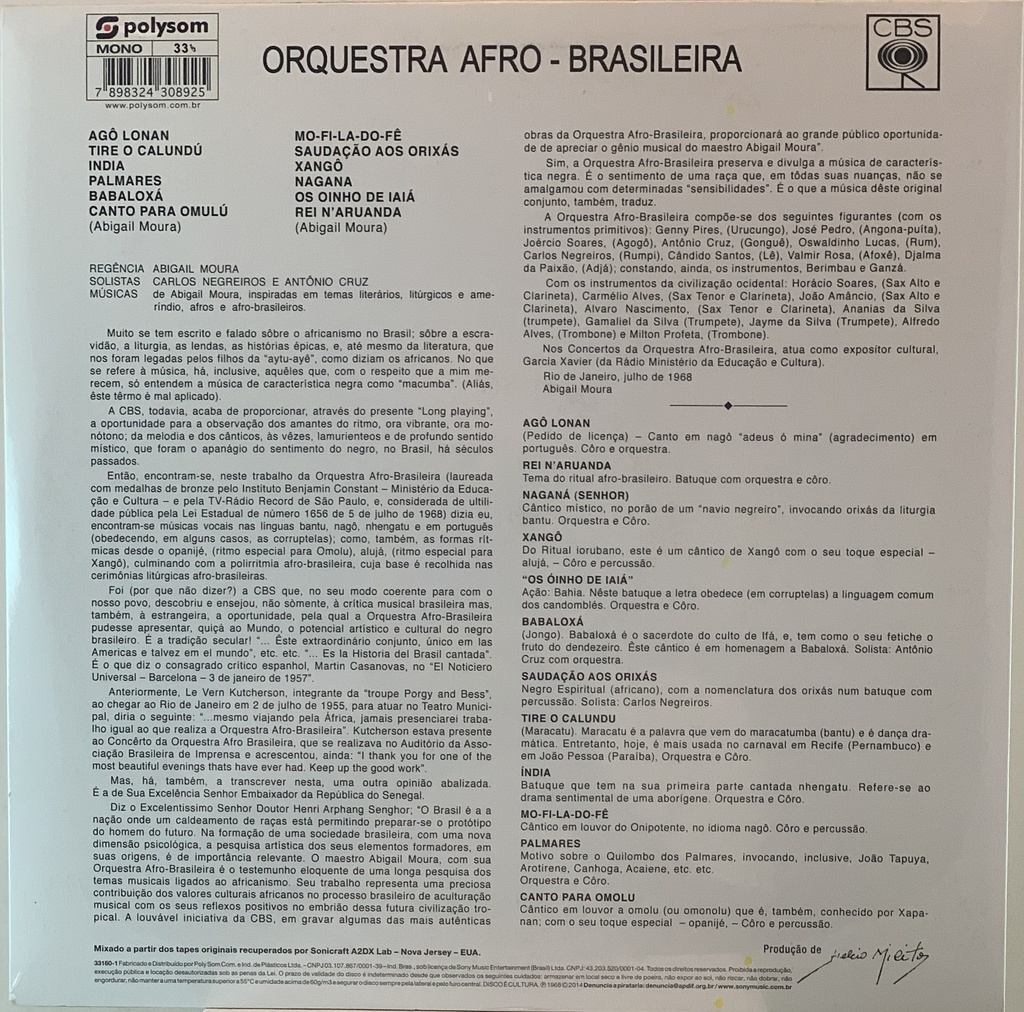 Orquestra Afro-Brasileira (novo/lacrado)