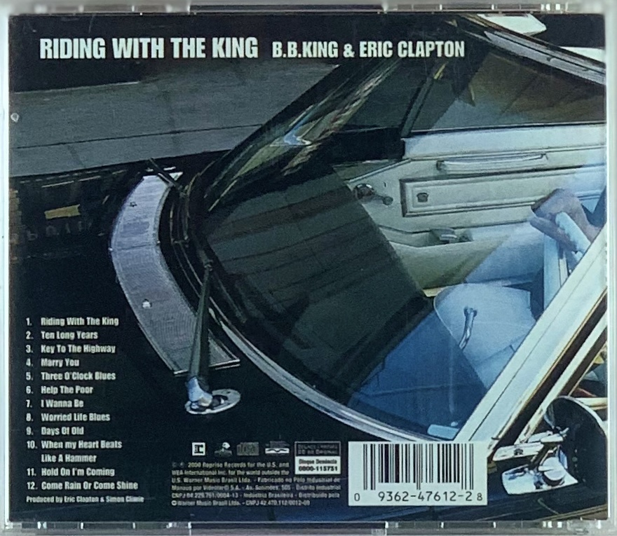 B.B. King & Eric Clapton – Riding With The King (CD usado)