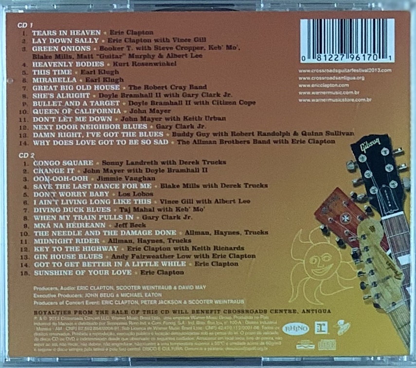 Eric Clapton – Crossroads Guitar Festival 2013 (2CDs usados)