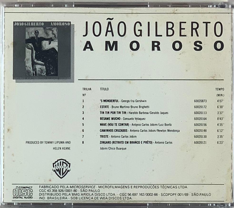 João Gilberto – Amoroso (CD usado)