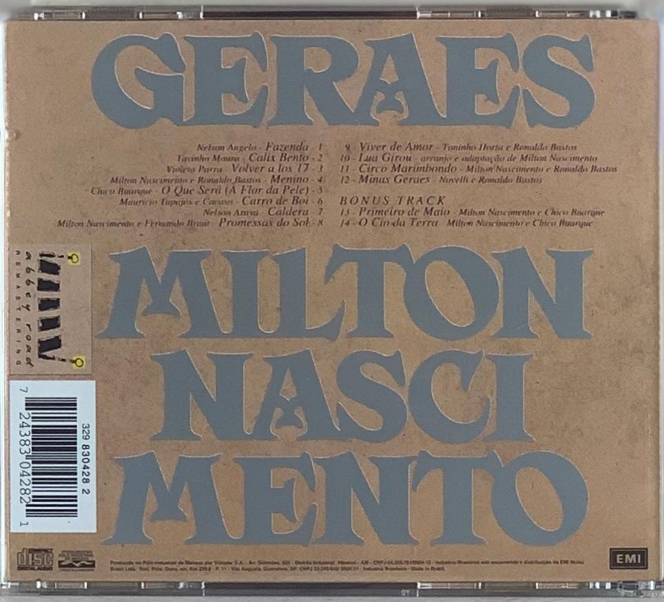 Milton Nascimento – Geraes (CD usado)