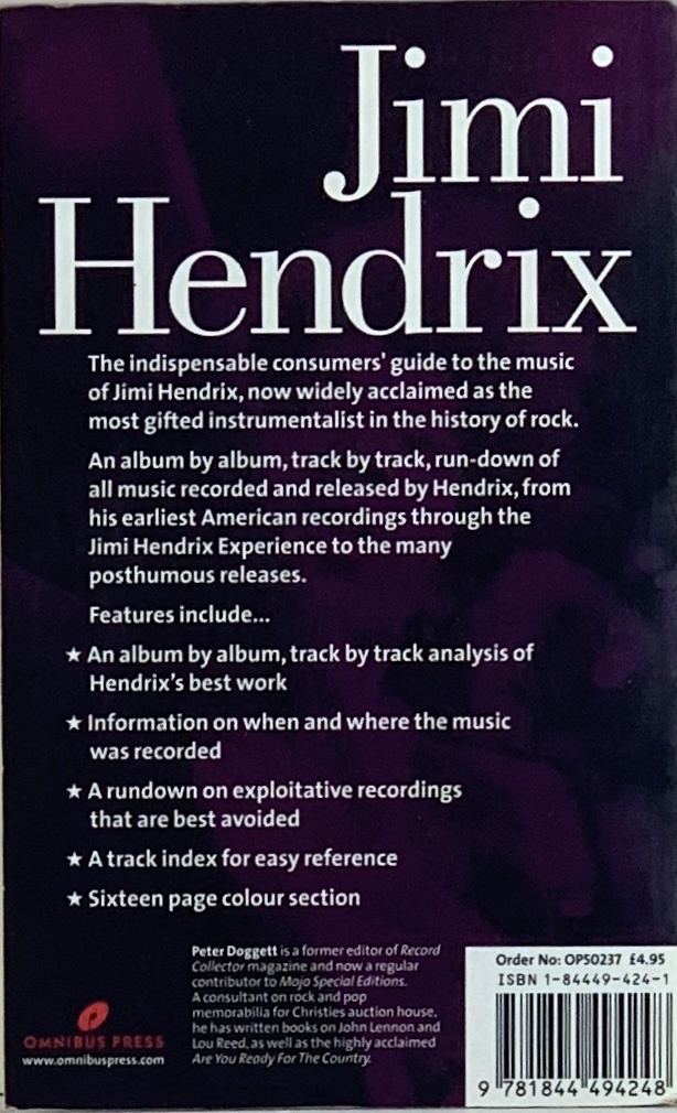 Jimi Hendrix - The Complete Guide to His Music (livro usado)