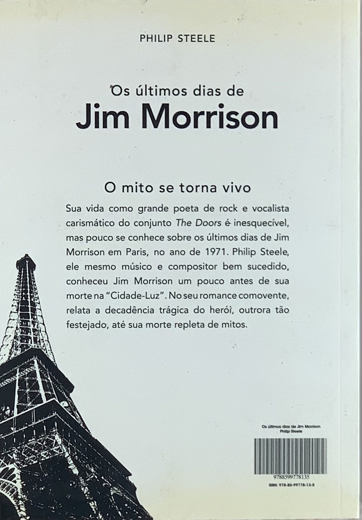 Os Últimos Dias de Jim Morrison (Livro usad