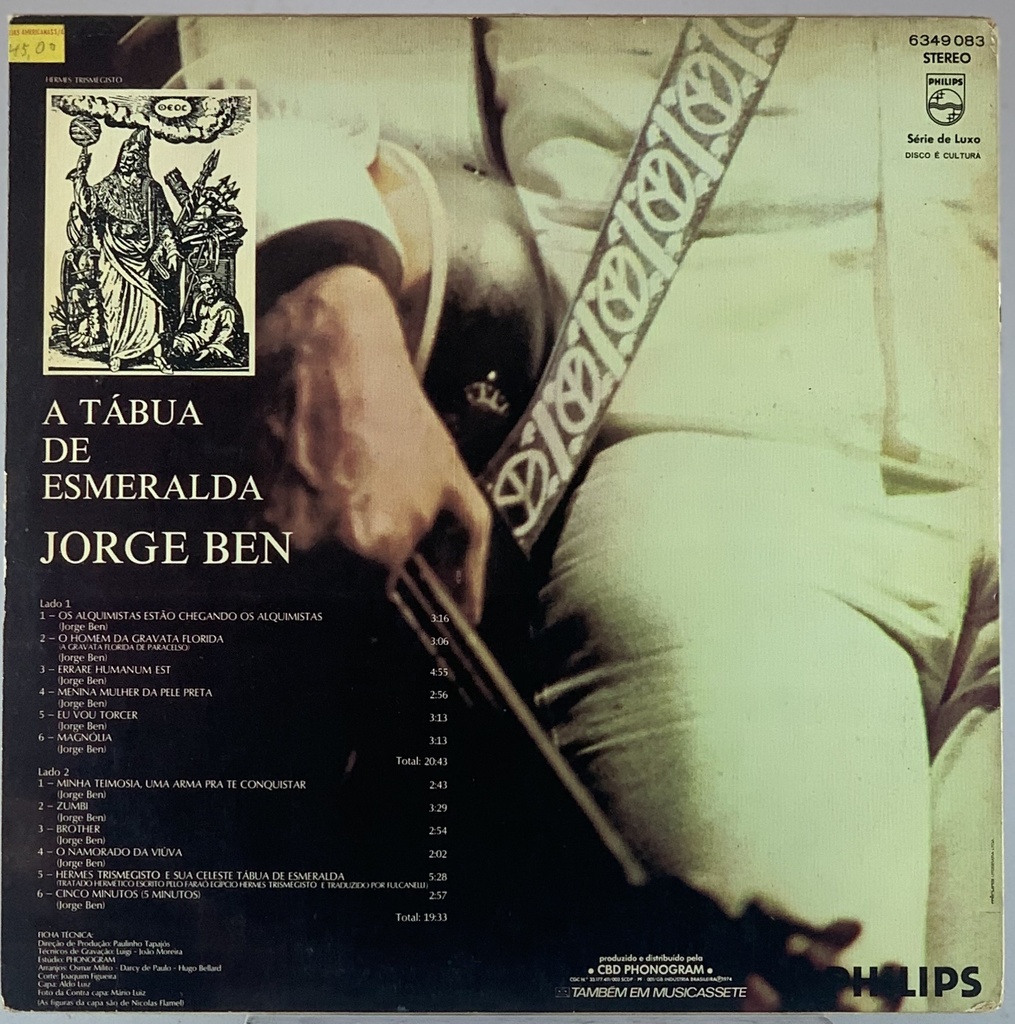 Jorge Ben – A Tábua de Esmeralda (LP usado)