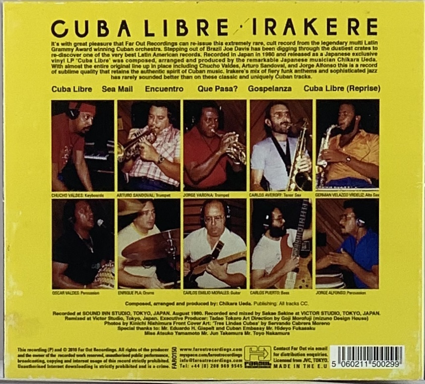 Irakere – Cuba Libre (CD usado)