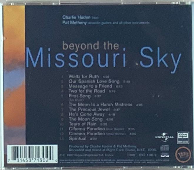 Charlie Haden & Pat Metheny – Beyond The Missouri Sky (CD usado)