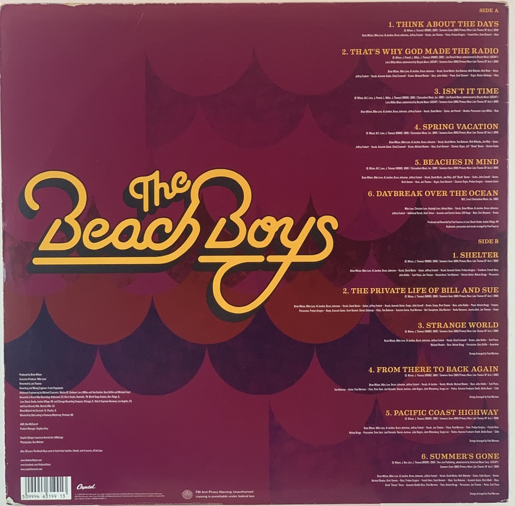 Beach Boys - That's Why God Made The Radio (usado)