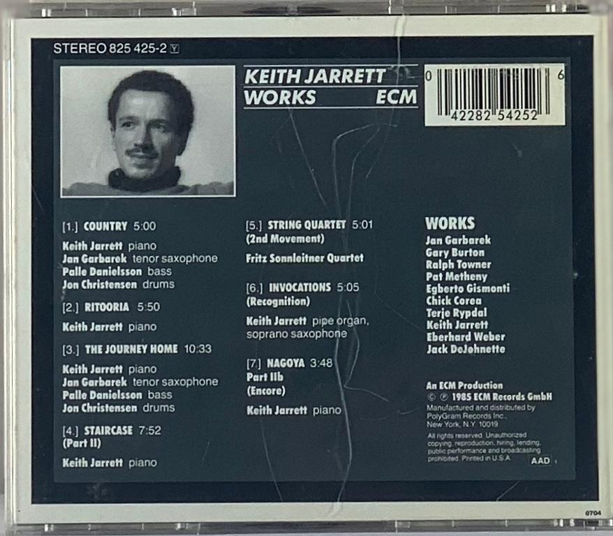 Keith Jarrett – Works (CD usado)