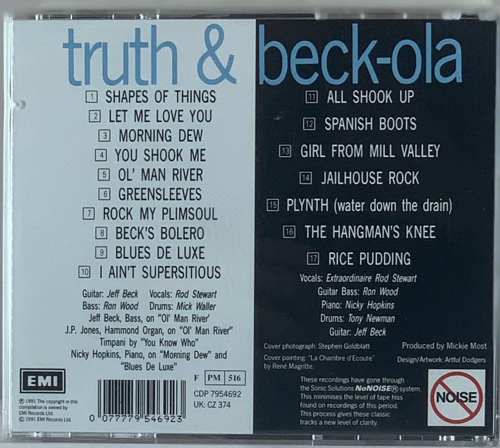 Jeff Beck – Truth & Beck-Ola (CD usado)