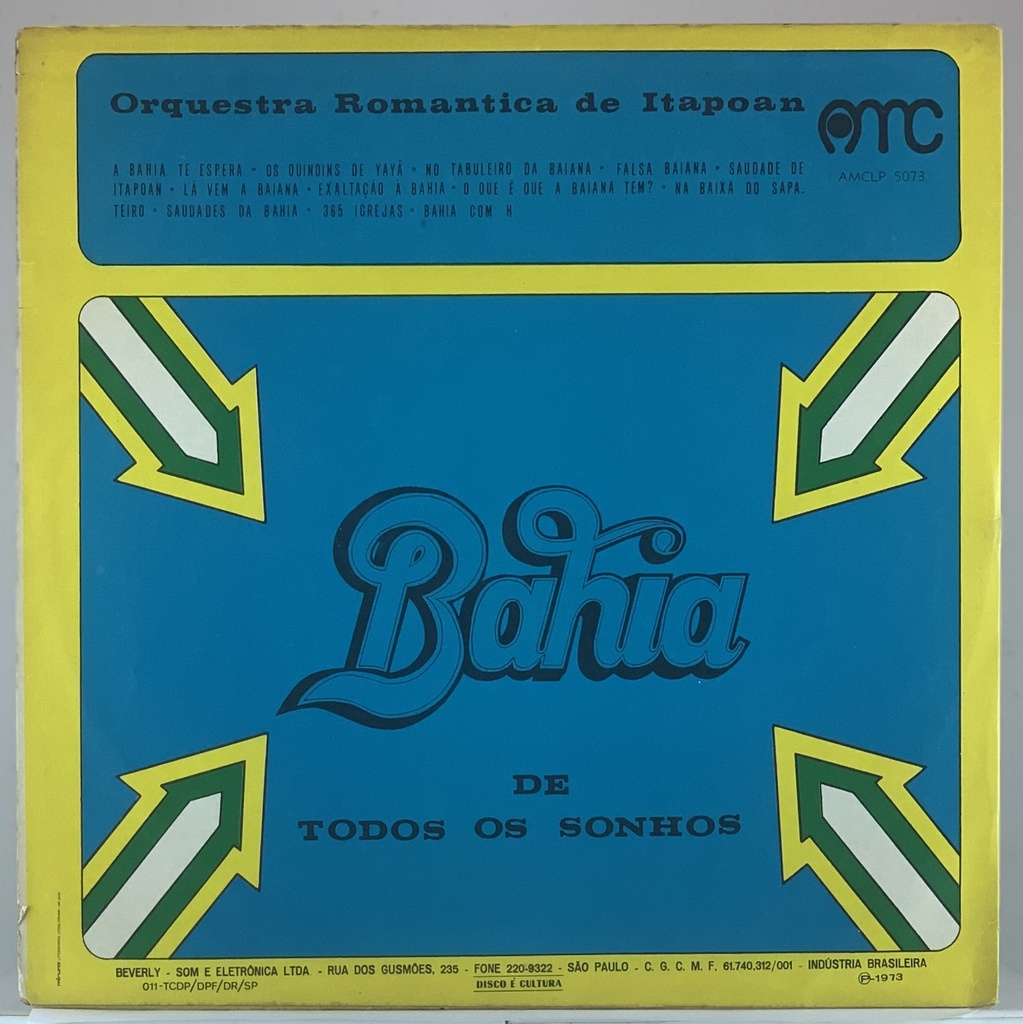 Orquestra Romântica de Itapoan – Bahia De Todos Os Sonhos (LP usado)