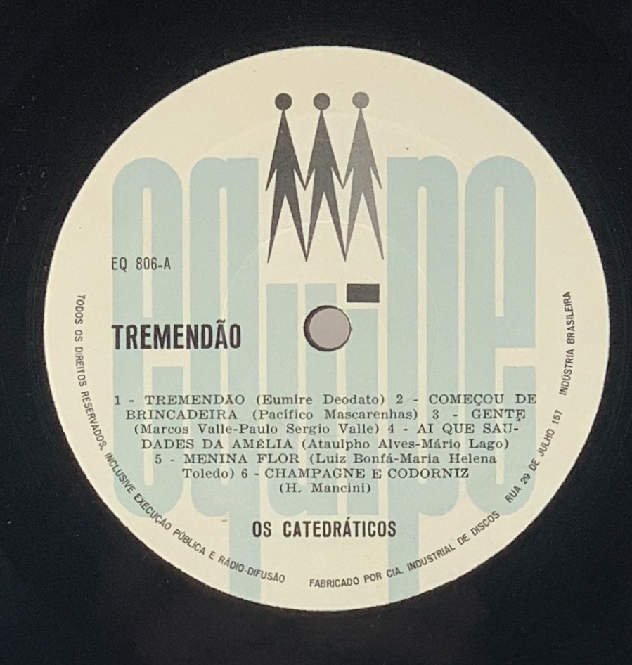 Catedráticos,Os [Eumir Deodato] - Tremendão (LP usado)