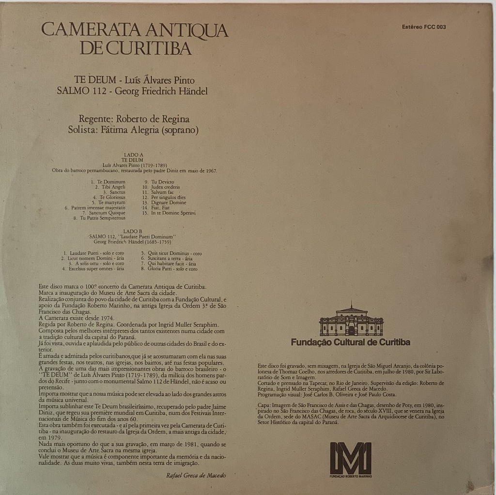 Camerata Antiqua De Curitiba - (usado)