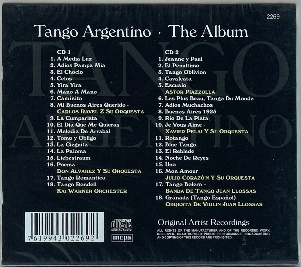 V/A - Tango Argentino - The Album (2CDs novo)