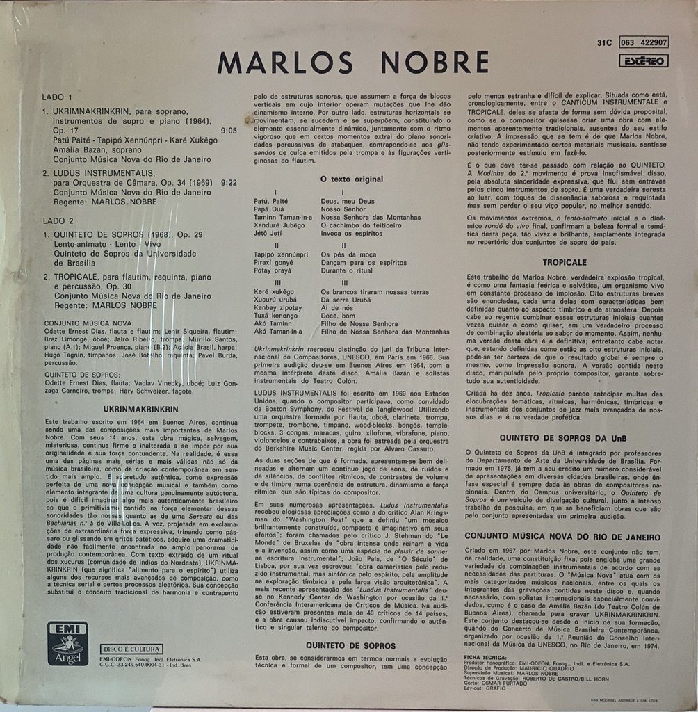 Marlos Nobre - (usado)