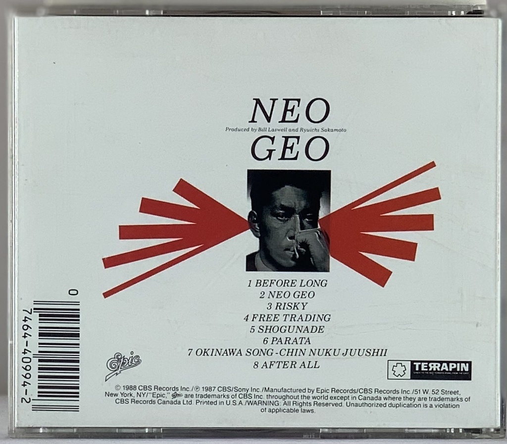 Ryuichi Sakamoto – Neo Geo (CD usado)