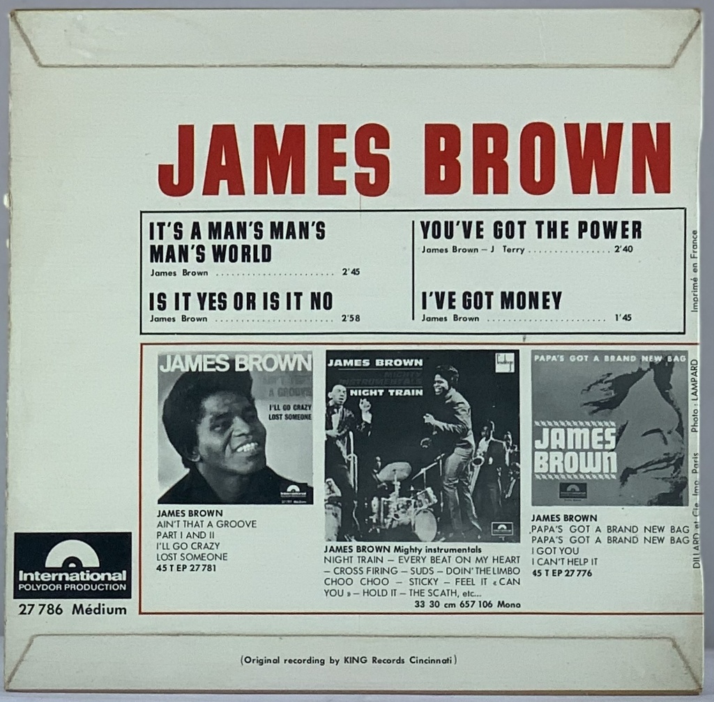 James Brown - It's a Man's Man's World +3 (Vinil 7" EP usado)