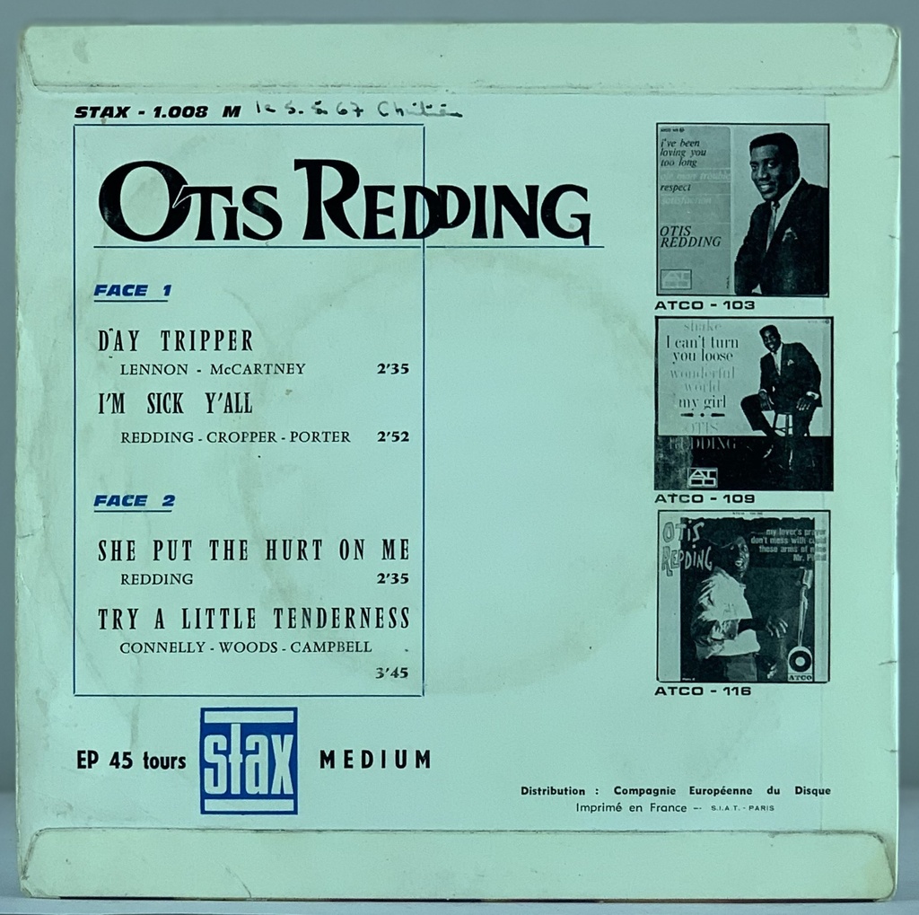 Otis Redding - Day Tripper (Vinil 7" EP usado)