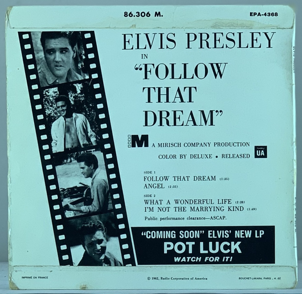 Elvis Presley - Follow That Dream +3 (Vinil 7" EP usado)