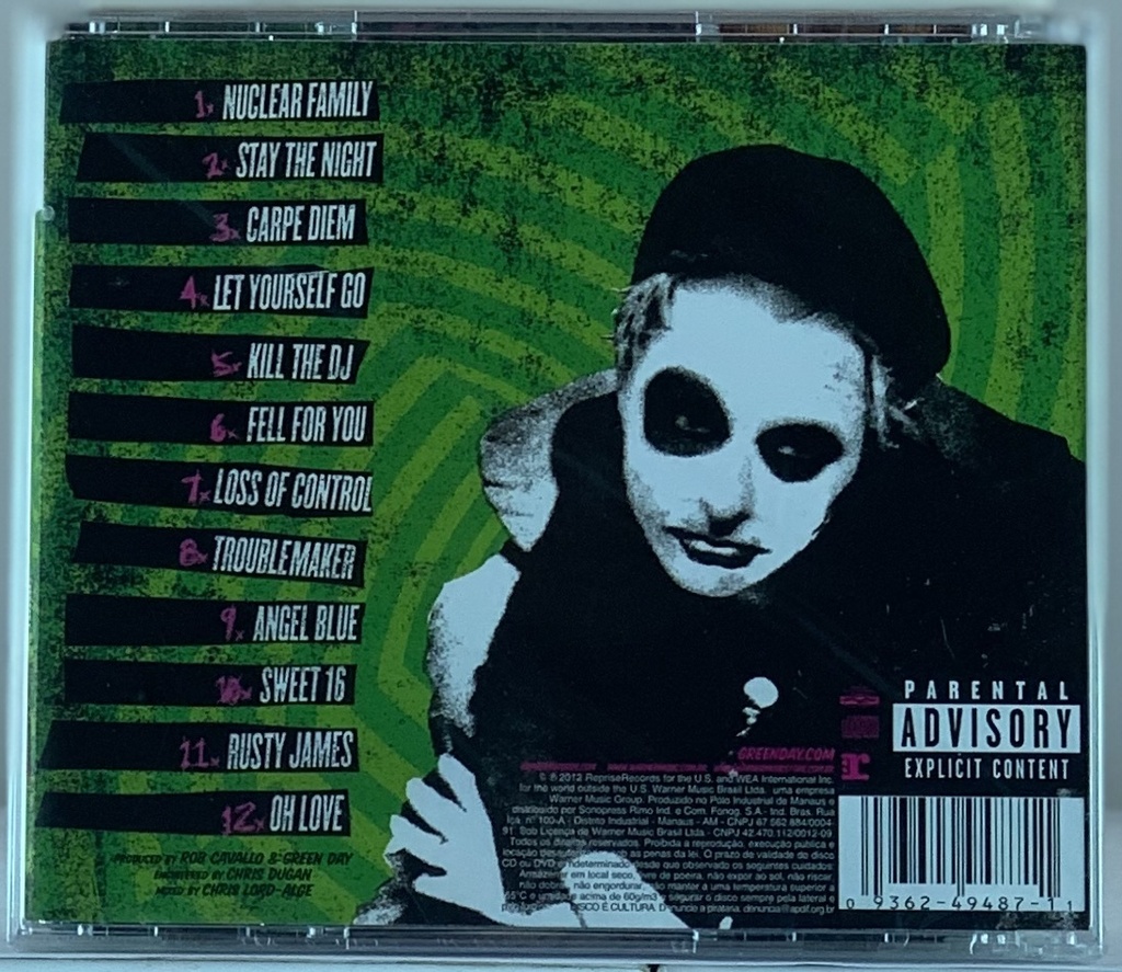 Green Day - ¡UNO! (CD novo)