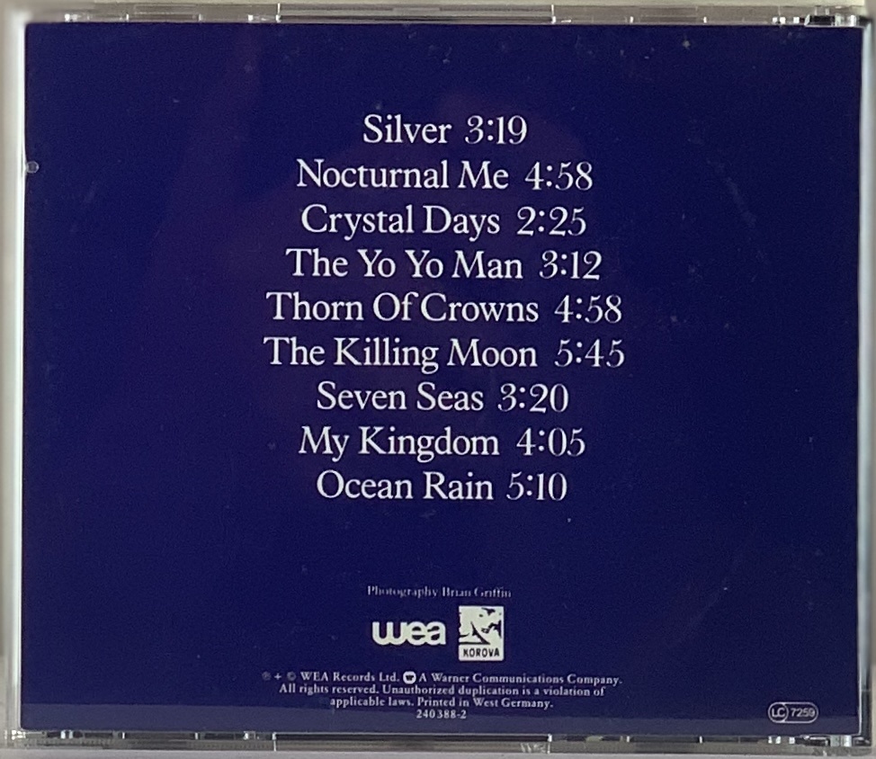 Echo & The Bunnymen - Ocean Rain (CD usado)