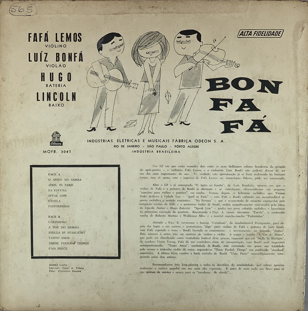 Fafá Lemos/Luiz Bonfá - Bonfafá (LP usado)