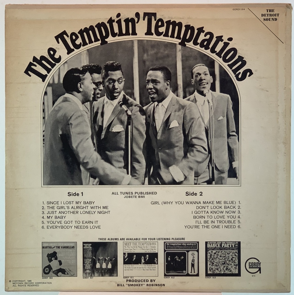 Temptations,The - Temptin' Temptations (usado)