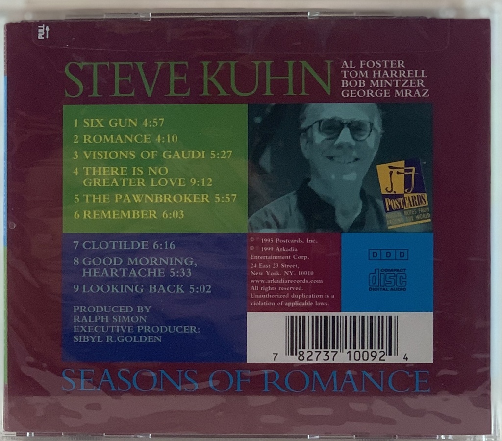 Steve Kuhn - Seasons Of Romance (novo/lacrado)