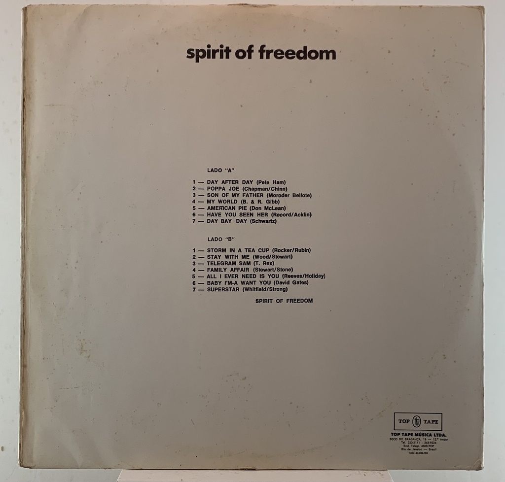 Spirit Of Freedon - Mais Sarro (usado)