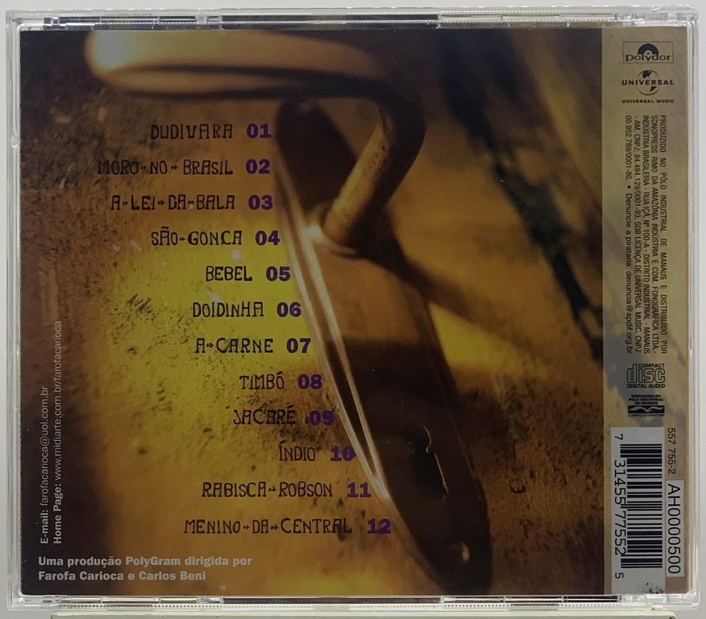 Farofa Carioca - Moro no Brasil (CD usado)