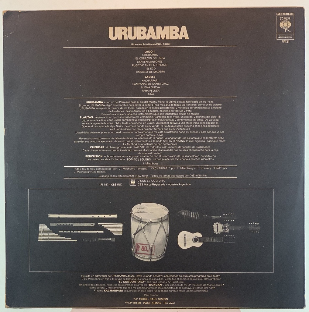 LP Urubamba - (usado)