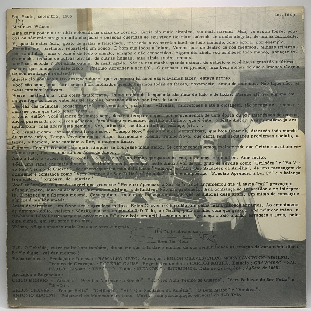 Wilson Miranda - Tempo Novo (LP usado)