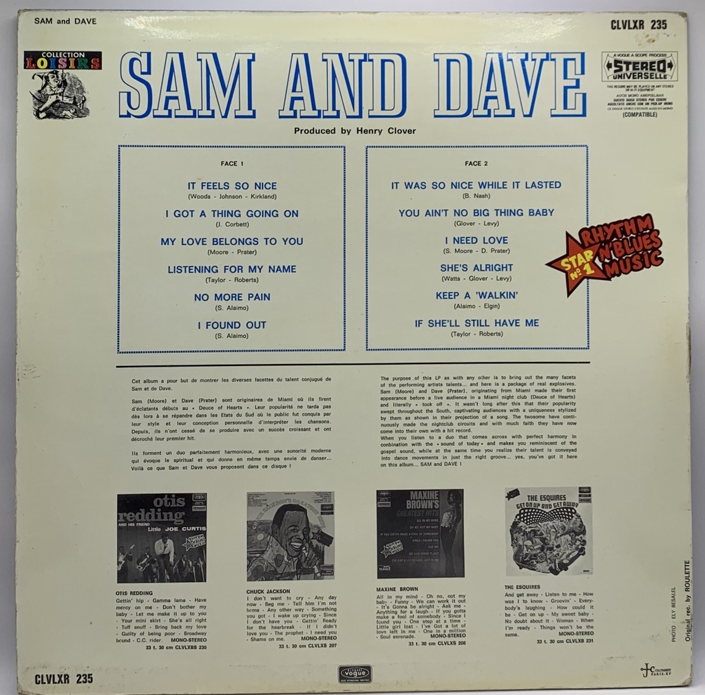 Sam & Dave - Sam & Dave (LP usado)